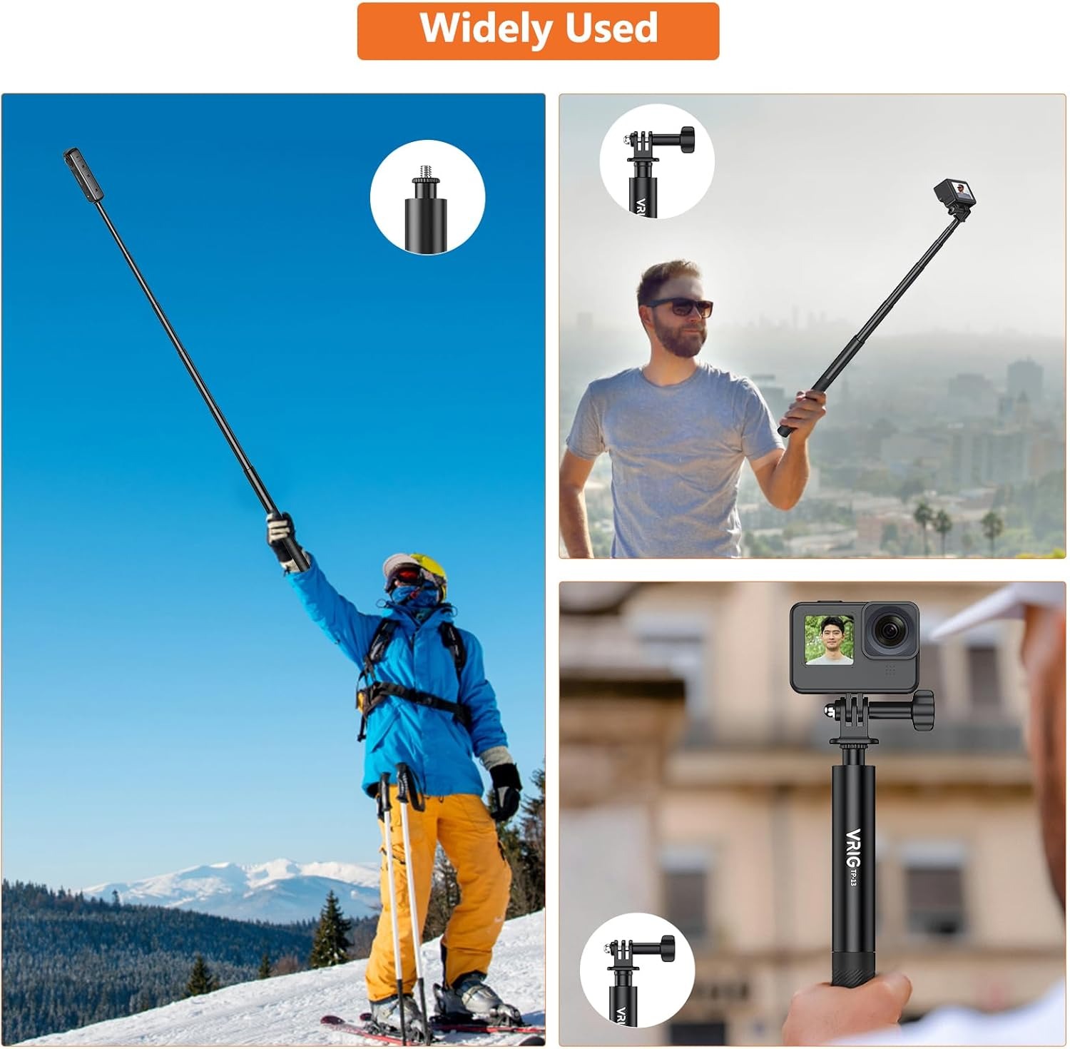 53 inches Invisible Selfie Stick4
