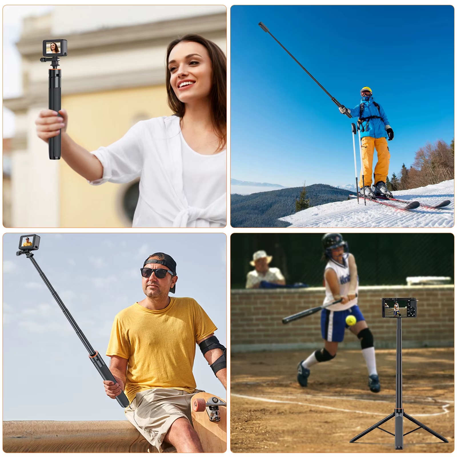 54inch Extendable Selfie Stick Tripod factory6
