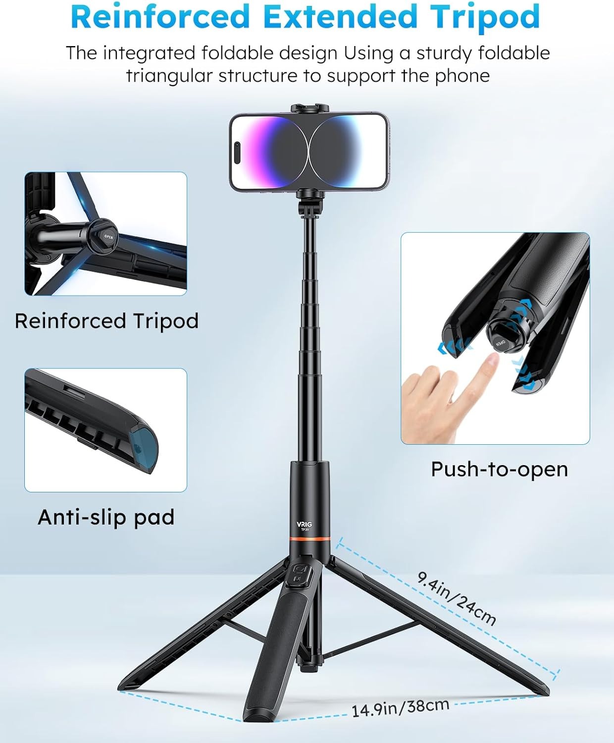 Bluetooth Selfie Stick Tripod 5