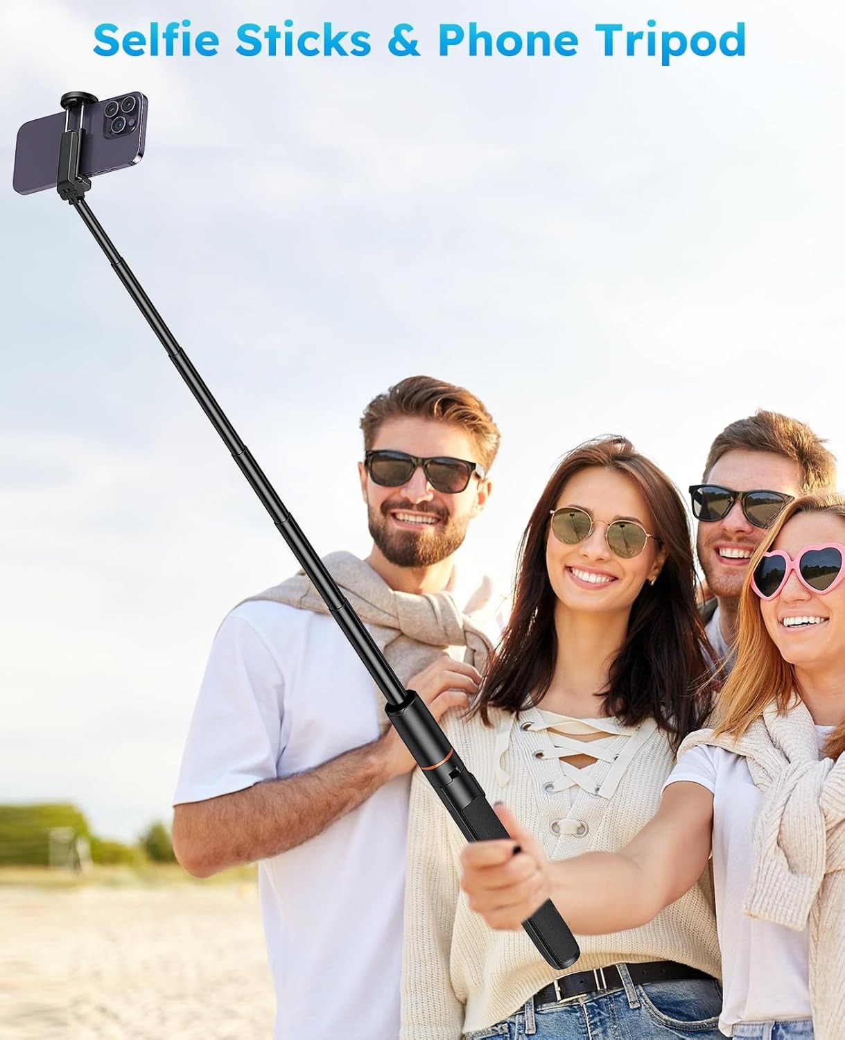 Bluetooth Selfie Stick Tripod 6