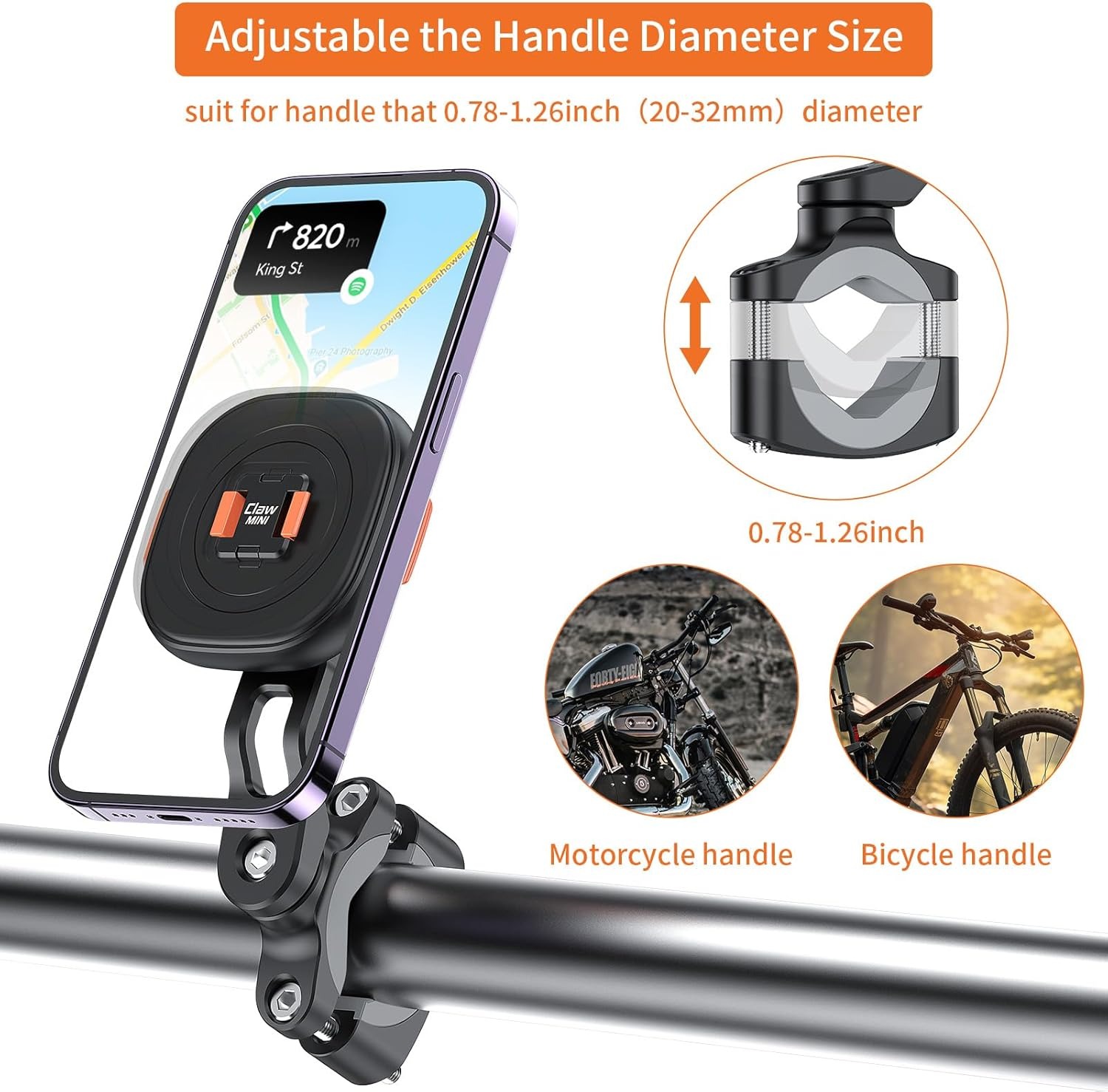 MG17L Claw Mini Magnetic Phone Mount4