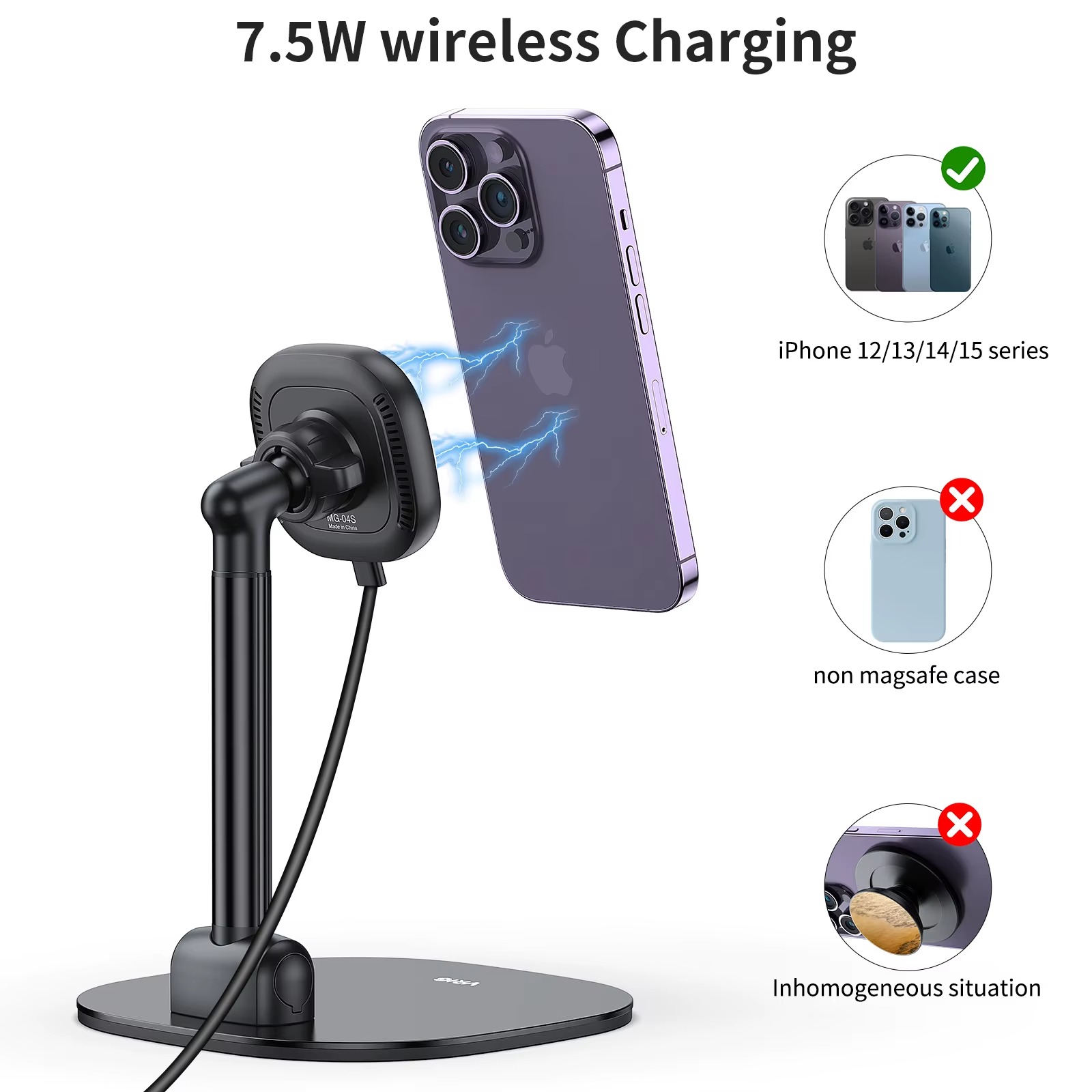 Magnetic Desk Phone Stand for Office or Home4
