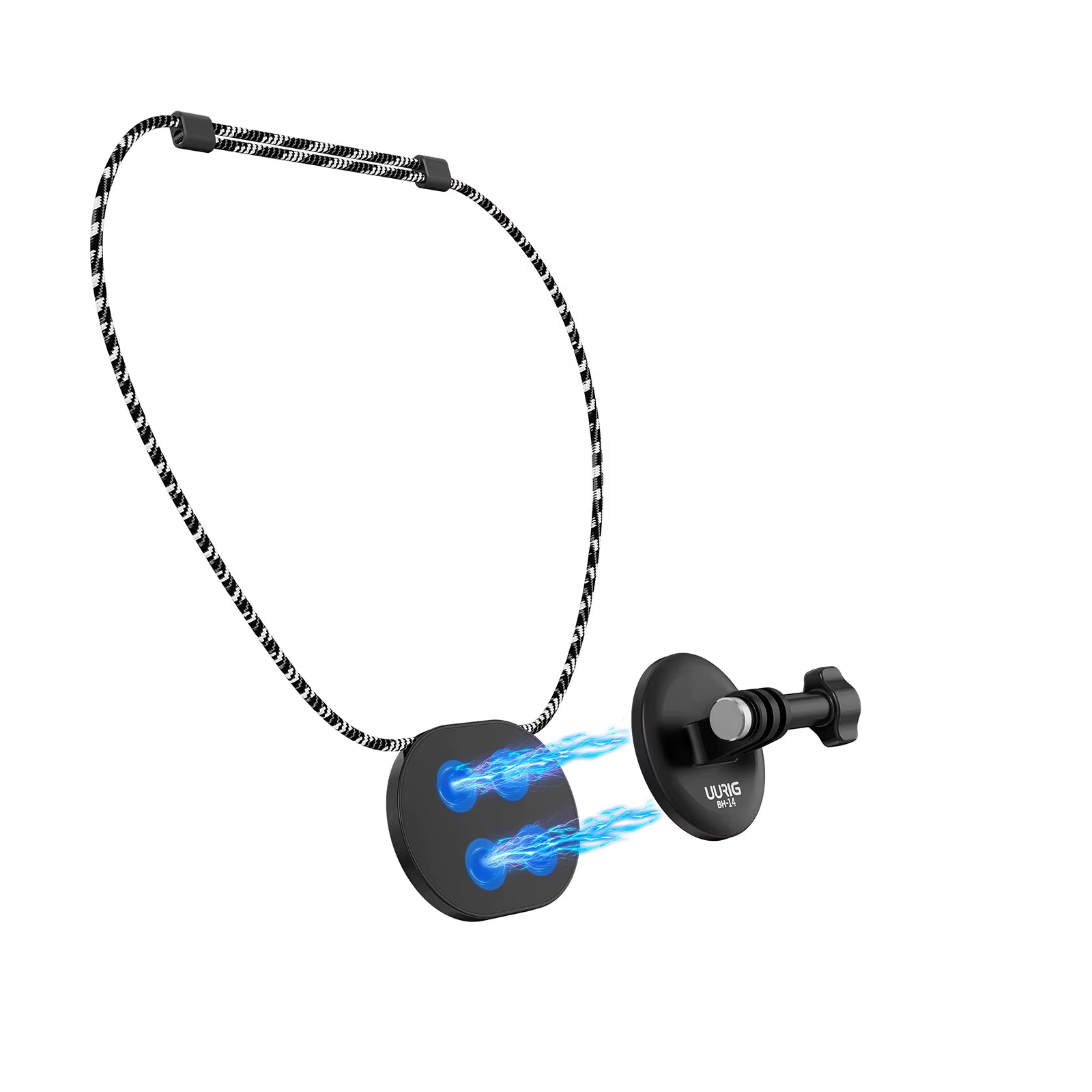 Magnetic Neck Selfie Holder for GoPro, Action Camera Mount with Quick Release Plate3