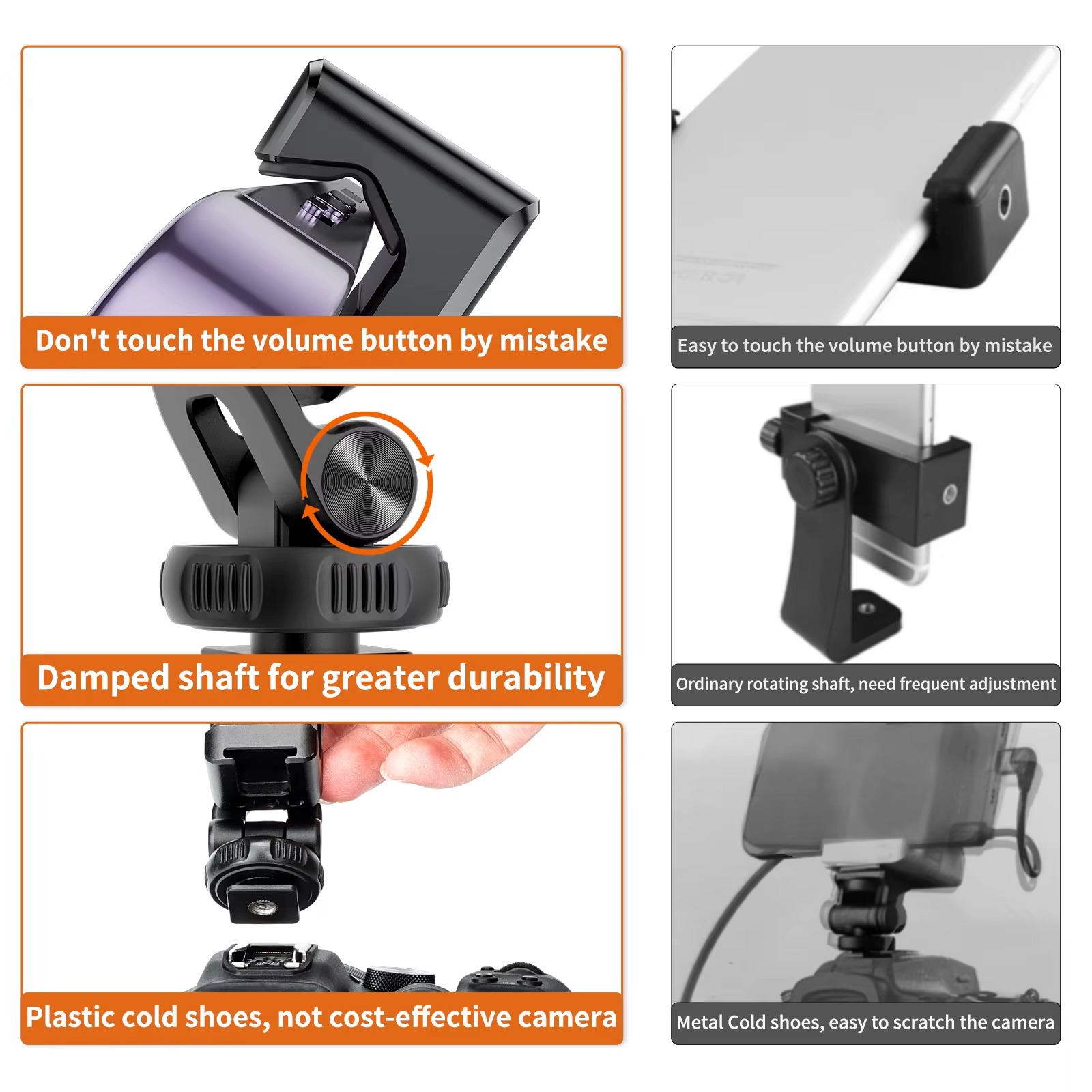 PH-12 Aluminum Phone Mount with Hot Shoe Adapter5