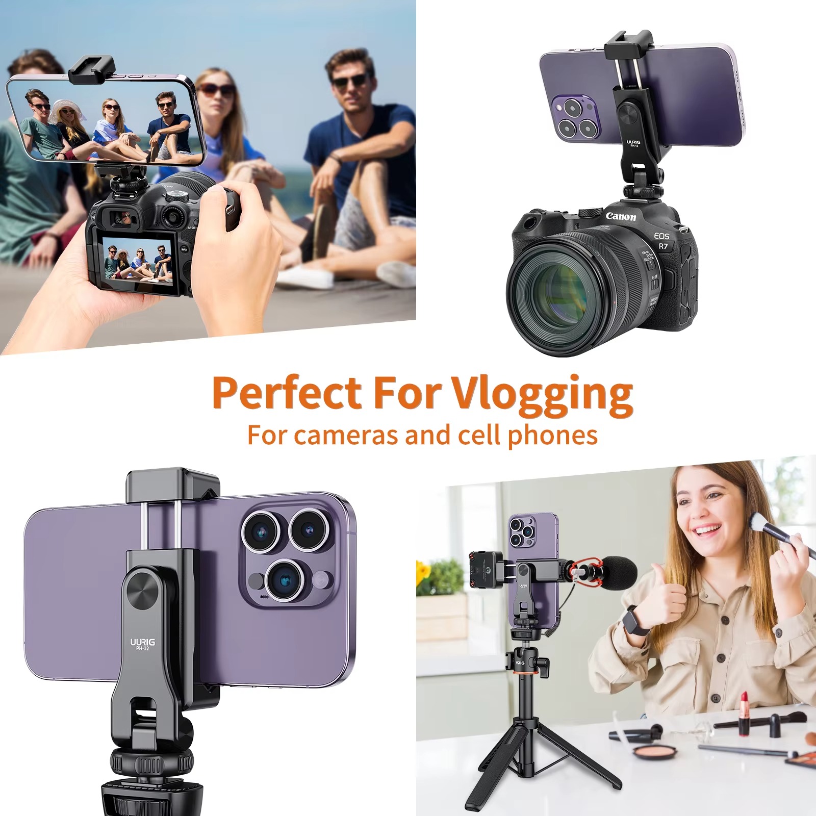 PH-12 Aluminum Phone Mount with Hot Shoe Adapter6