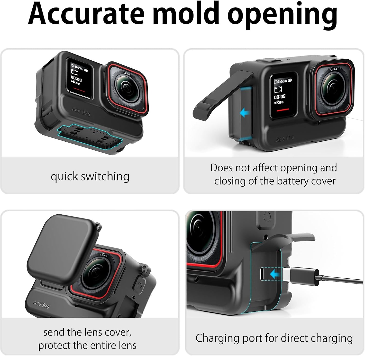 Silicone action camera case Wholesale Manufacturer6