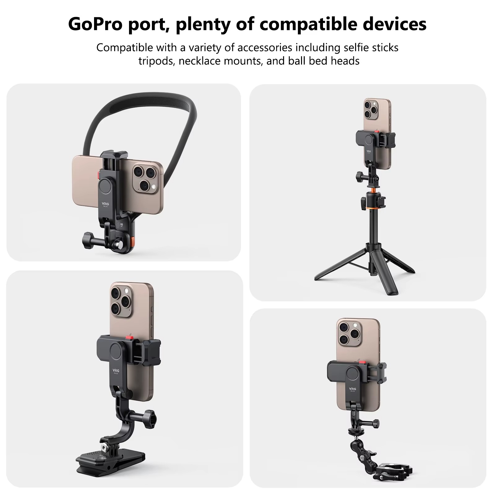 Universal Phone Holder & Hot Shoe Mount Adapter Kit5