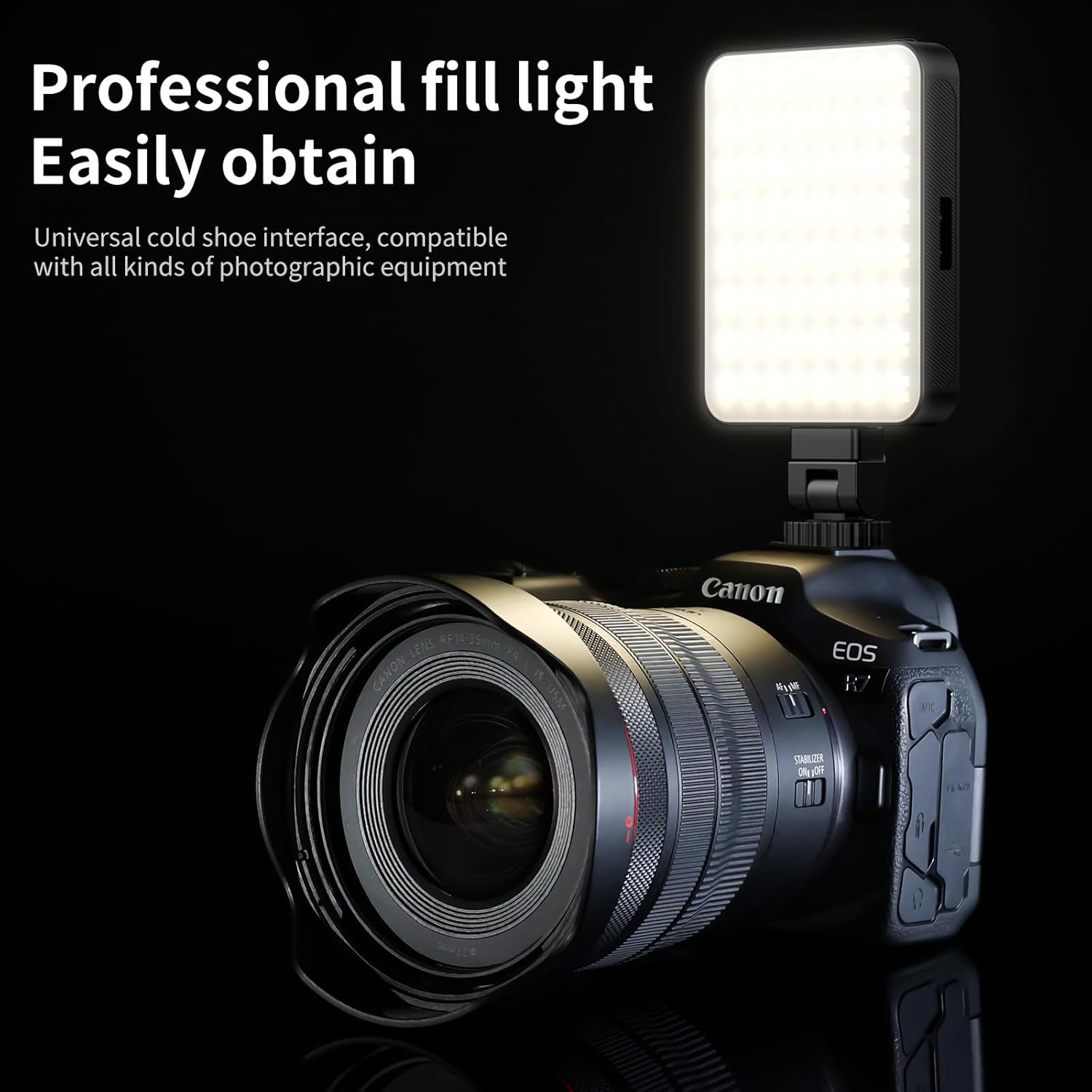 VRIG FD-128 Black Magnetic Rechargeable Selfie Light – 128 LED Video Light for Cell Phone/Laptop/Tablet/Camera, 3000K-6500K Adjustable Fill Light for Vlogging, TikTok, YouTube, Photography5