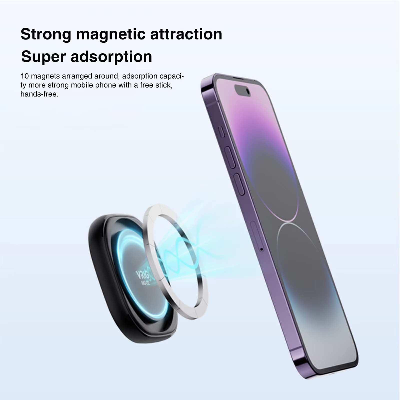 VRIG MG-02 MagSafe Magnetic Car Phone Holder2