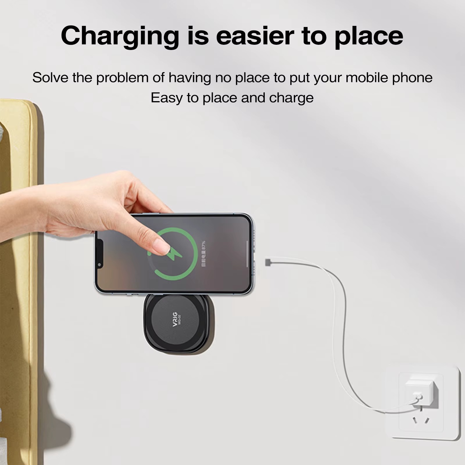 VRIG MG-02 MagSafe Magnetic Car Phone Holder6