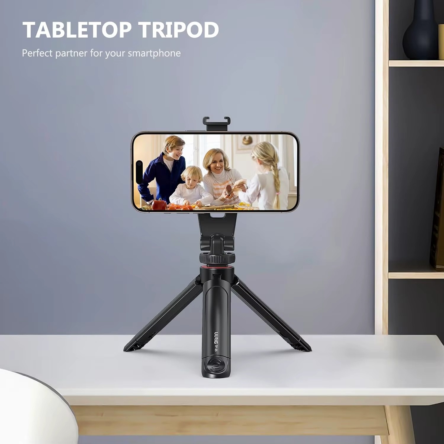 VRIG UURIG TP-05 Extendable Mini Tripod Stand – Portable Selfie Stick & Handle Grip Stabilizer for DJI Osmo Action, Gimbals, and Action Cameras