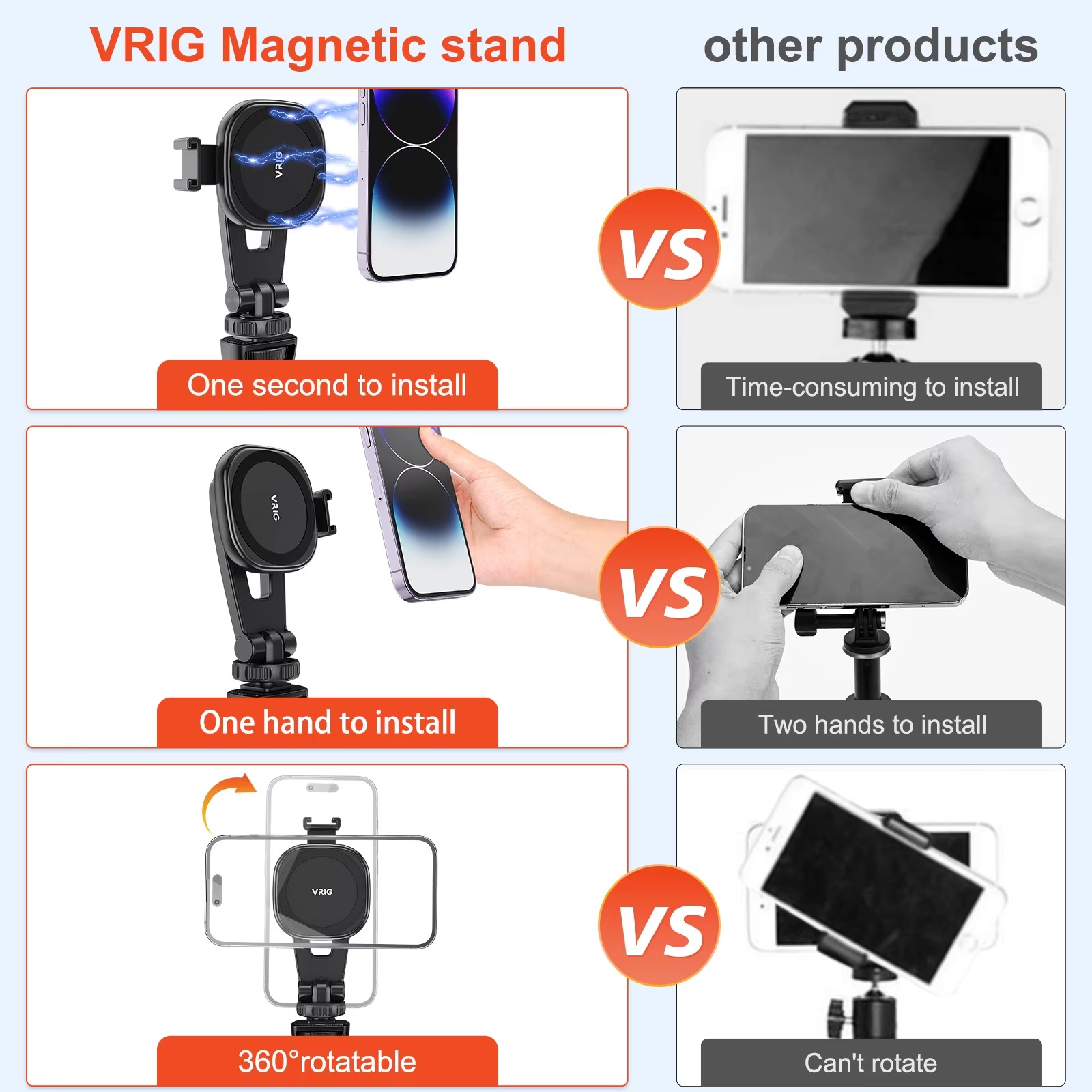 Vrig MG-03 Magnetic Phone Holder5