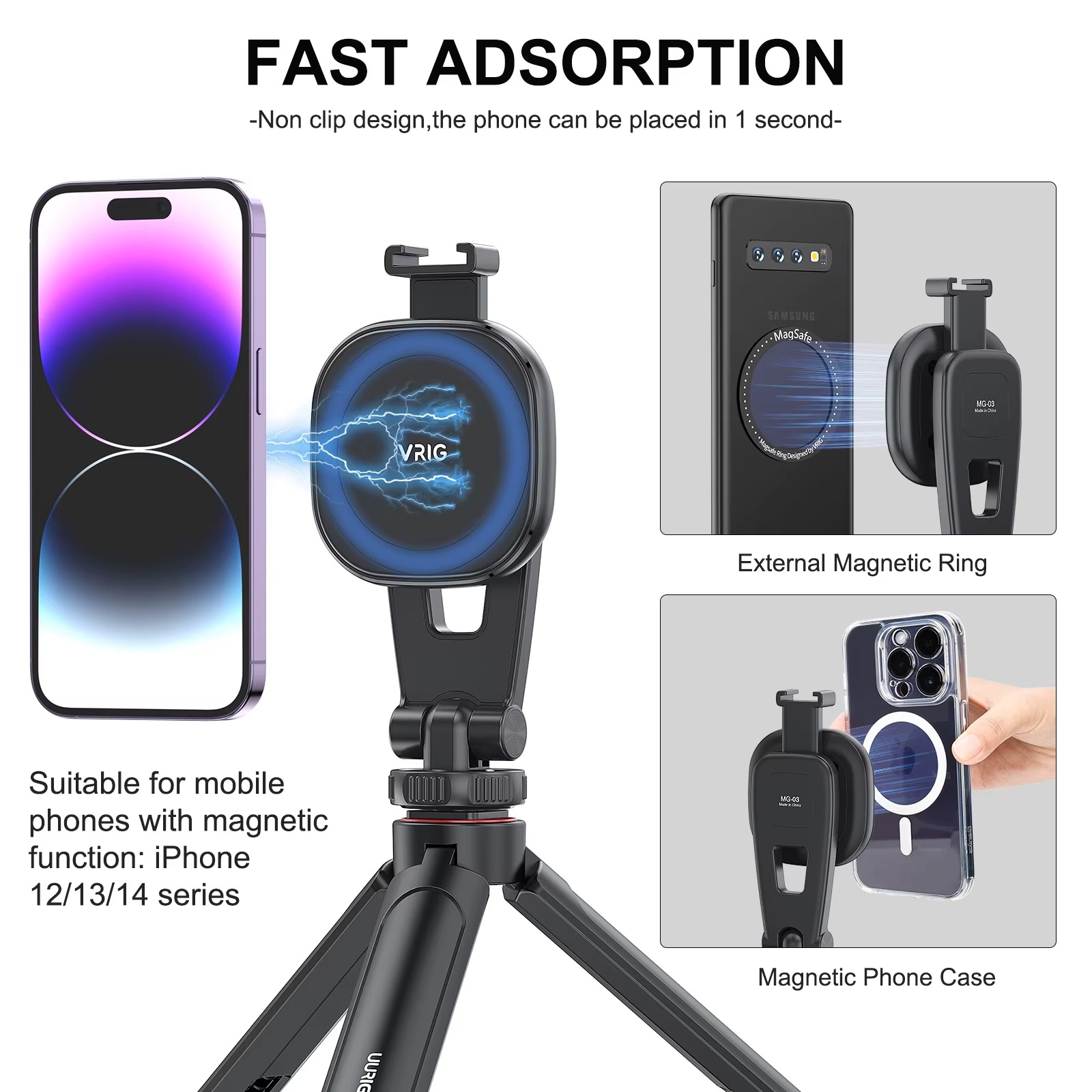 Vrig MG-03 Magnetic Phone Holder6