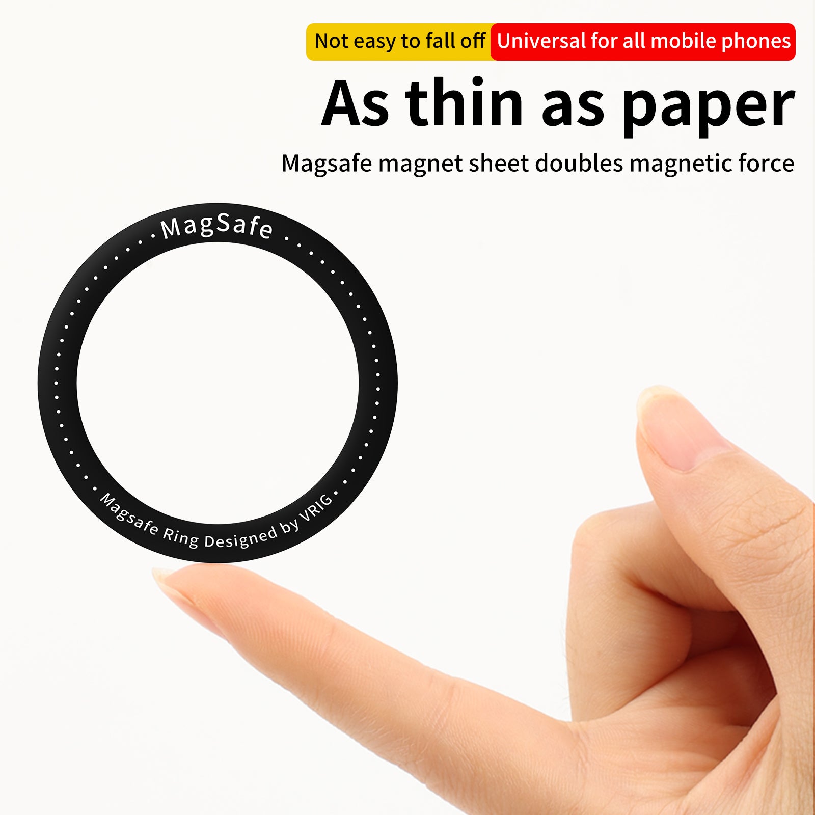 black light weight thin magsafe magnet ring