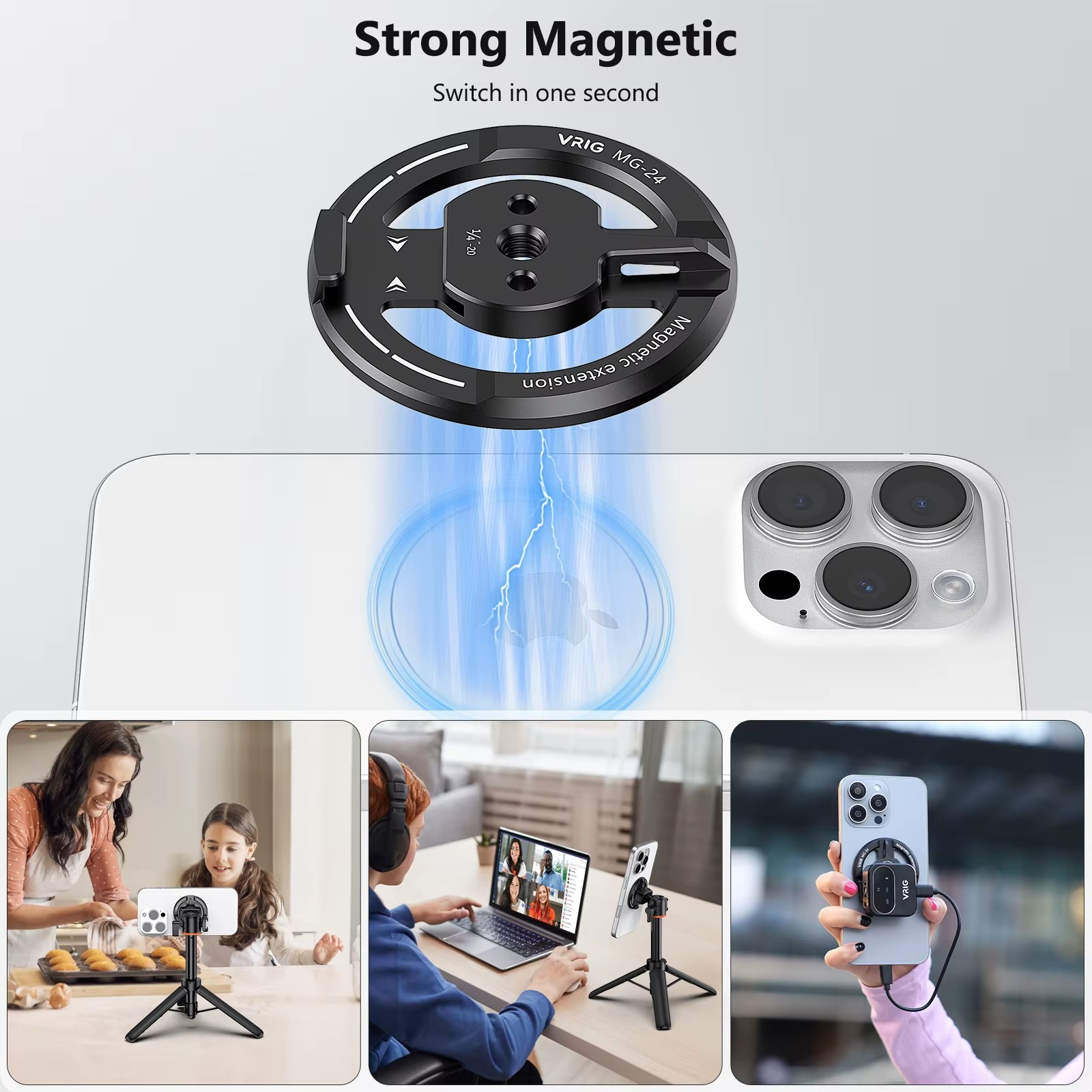 Magnetic Tripod Holder Mount4
