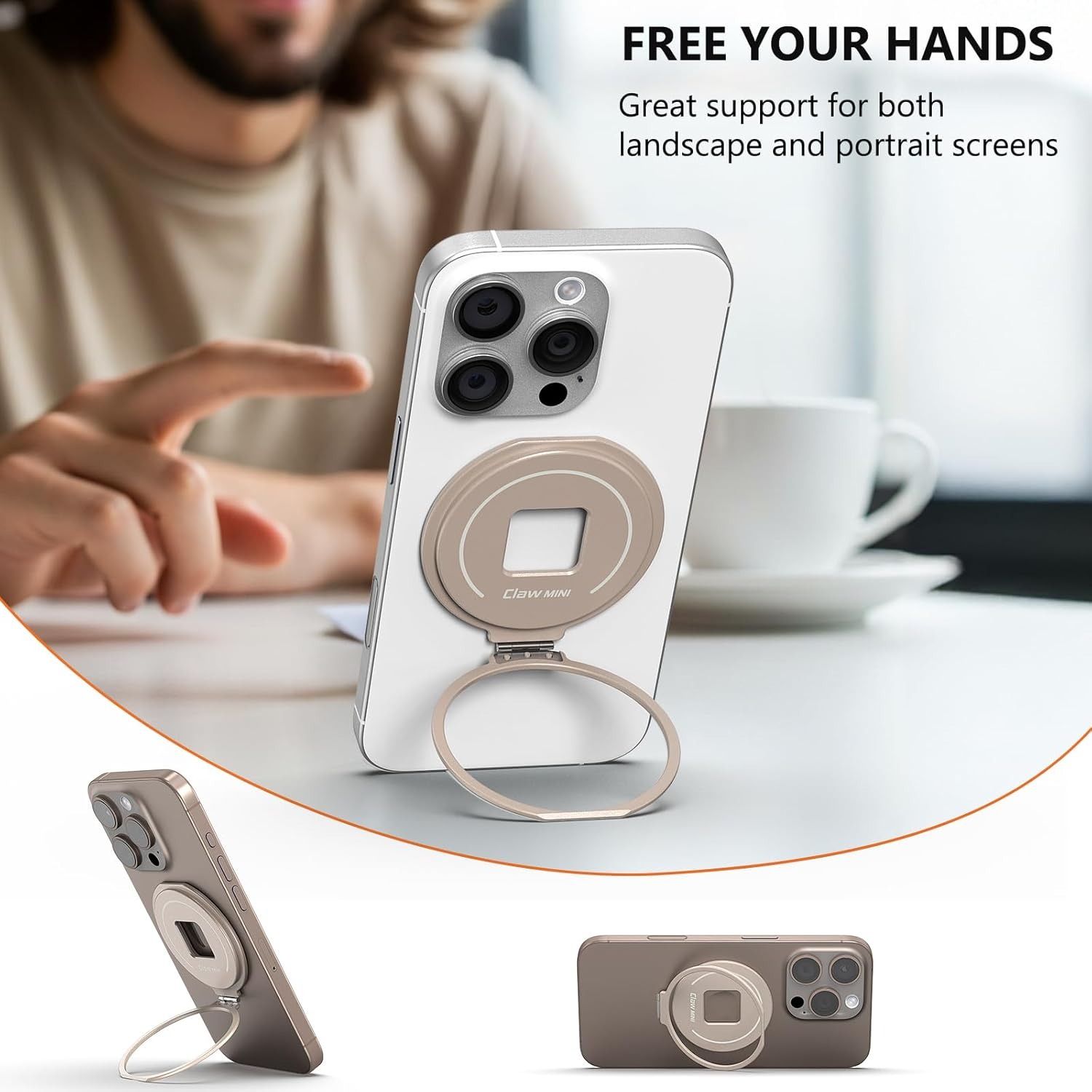 magnetic phone ring holder